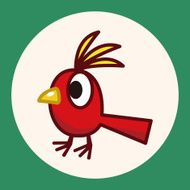 bird cartoon theme elements N16