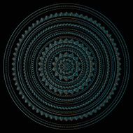 Silver mandala N15