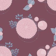Seamless texture with asters N35