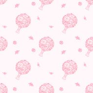 Vector seamless wedding background