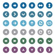set of universal arrows Vector illustration N2