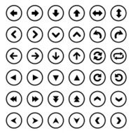 set of universal arrows Vector illustration N3