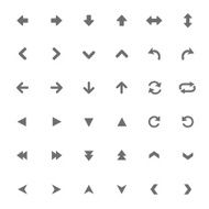 set of universal arrows Vector illustration N4