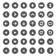 set of universal arrows Vector illustration N5