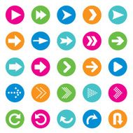 set of universal arrows Vector illustration N6
