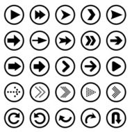 set of universal arrows Vector illustration N7