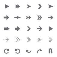 set of universal arrows Vector illustration N8