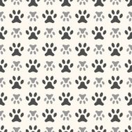 Seamless animal pattern of paw footprint N5