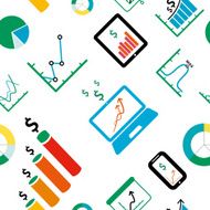 Infographic seamless background N2