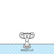 Winner cup icon Award sign N5