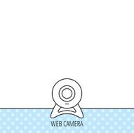 Web cam icon Video camera sign N3