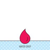Water drop icon Liquid sign N7