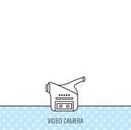Video camera icon Retro cinema sign N8