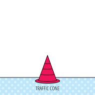 Traffic cone icon Road warning sign N2