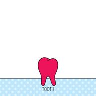 Tooth icon Stomatology sign N3