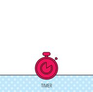 Timer icon Stopwatch sign N3