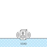 Sound icon Musical speaker sign N7