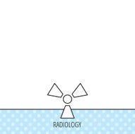 Radiation icon Radiology sign N3
