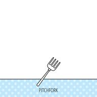 Pitchfork icon Agriculture sign N3