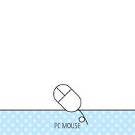 Computer mouse icon PC control device sign N3