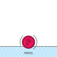 Parking icon Dashboard sign N3