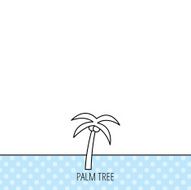 Palm tree icon Travel or vacation symbol N4