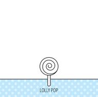 Lollipop icon Lolly pop candy sign N3