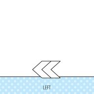 Left arrow icon Previous sign N5
