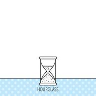 Hourglass icon Sand time sign N7