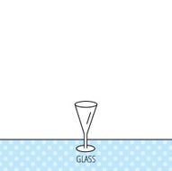 Champagne glass icon Goblet sign N3