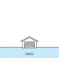 Auto garage icon Transport parking sign N4