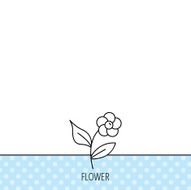 Flower with petals icon Plant and leaves sign N3