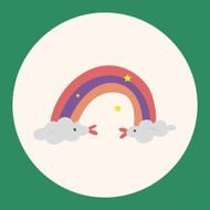 weather rainbow theme elements N4