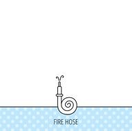 Fire hose reel icon Firefighters station sign N6