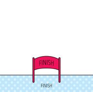 Finish banner icon Marathon checkpoint sign N3