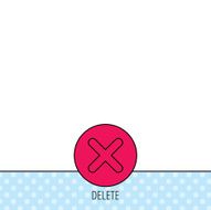 Delete icon Decline or Remove sign N5