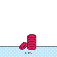 Coins icon Cash money sign N16