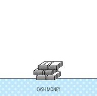 Cash icon Dollar money sign N12