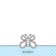 Butterfly icon Dreaming sign N3