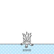Bonfire icon Fire sign N3