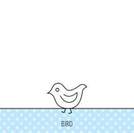 Bird icon Chick with beak sign N4