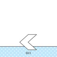 Back arrow icon Previous sign N6