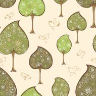 pattern of the decorative trees