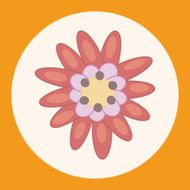 flower theme elements vector eps N7