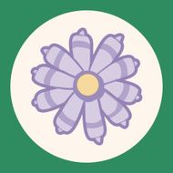 flower theme elements vector eps N8