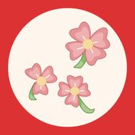 flower theme elements vector eps N10