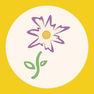 flower theme elements vector eps N11