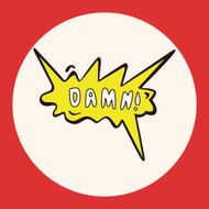message word damn theme elements