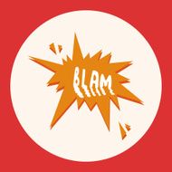 message word blam theme elements