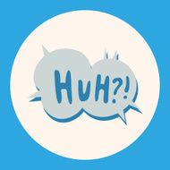 message word huh theme elements